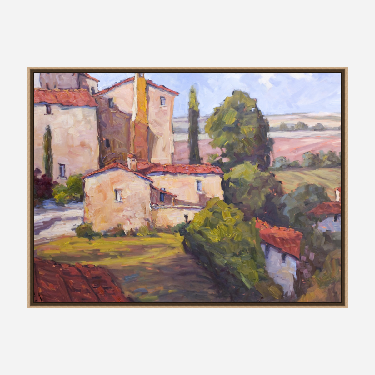 Italian Country Vista Artist Enhanced Canvas Print