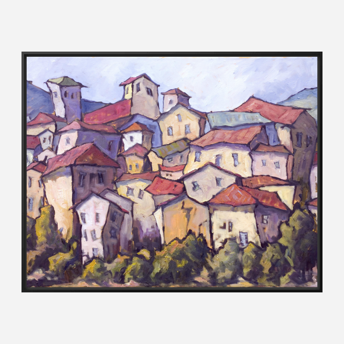 Jewel on the Hillside Artist Enhanced Canvas Print