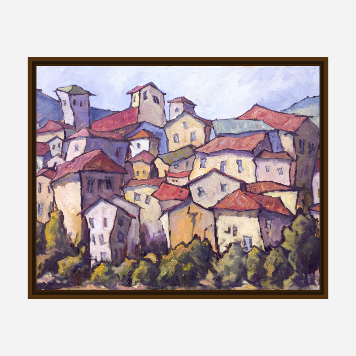 Jewel on the Hillside Artist Enhanced Canvas Print