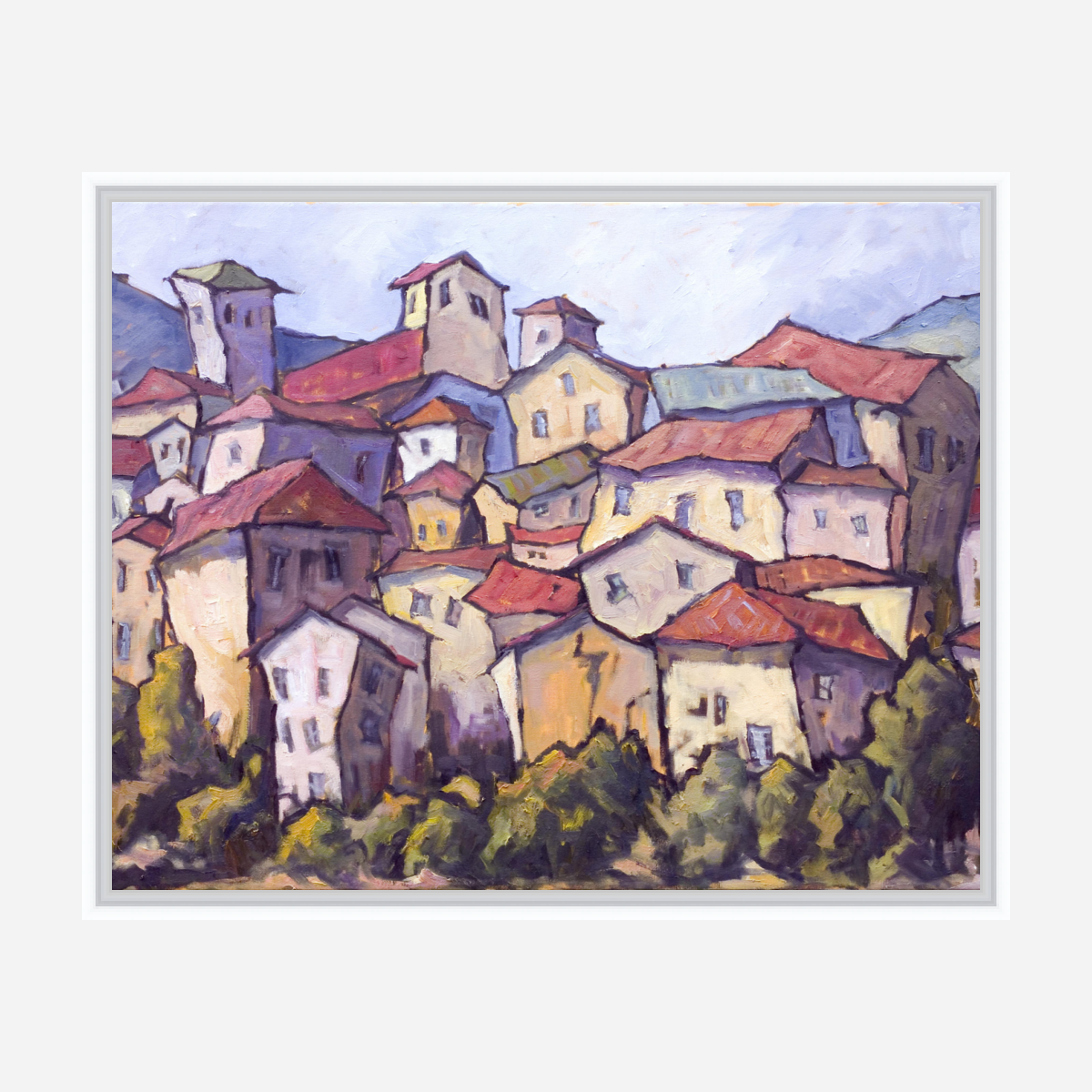 Jewel on the Hillside Artist Enhanced Canvas Print