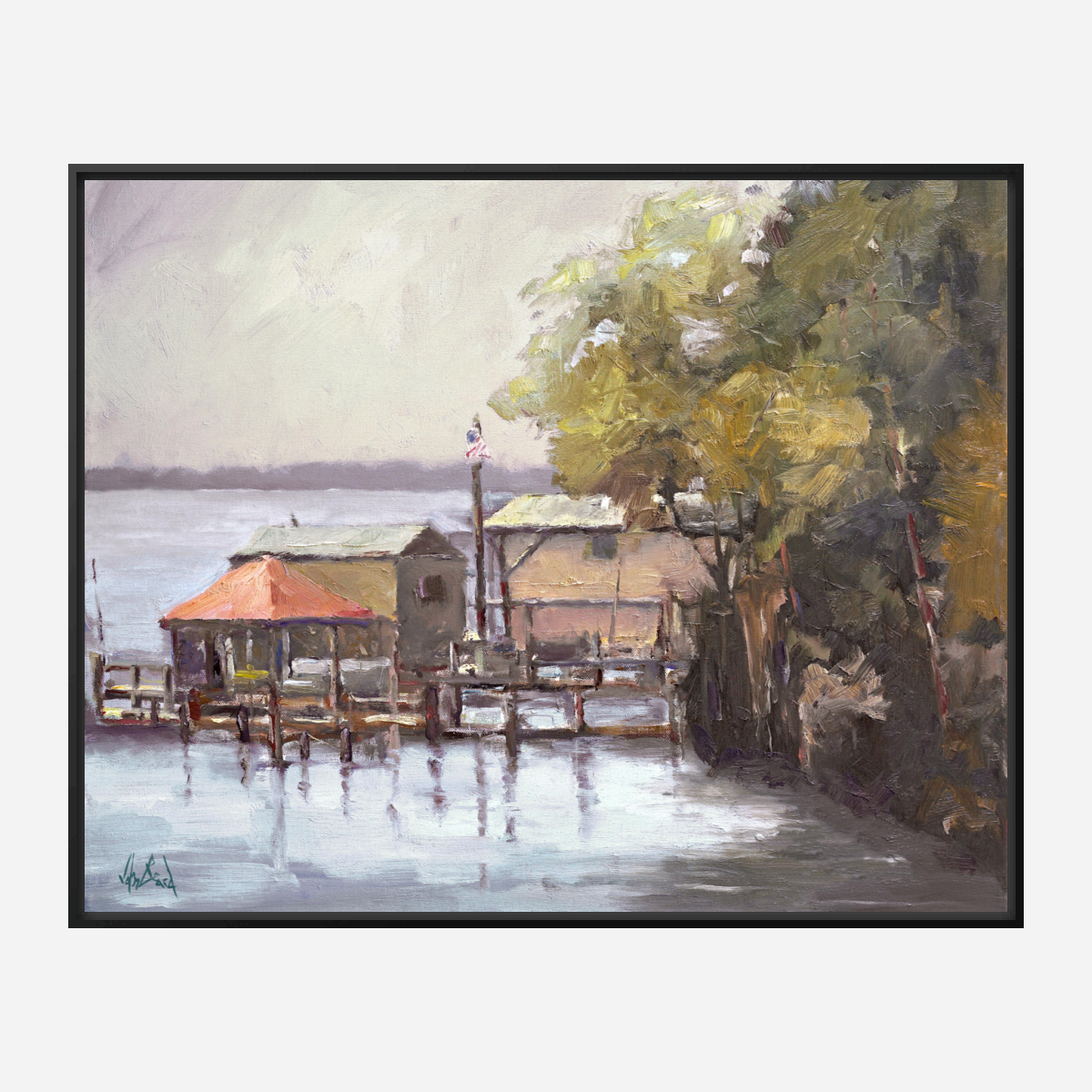 Julington Creek Artist Enhanced Canvas Print