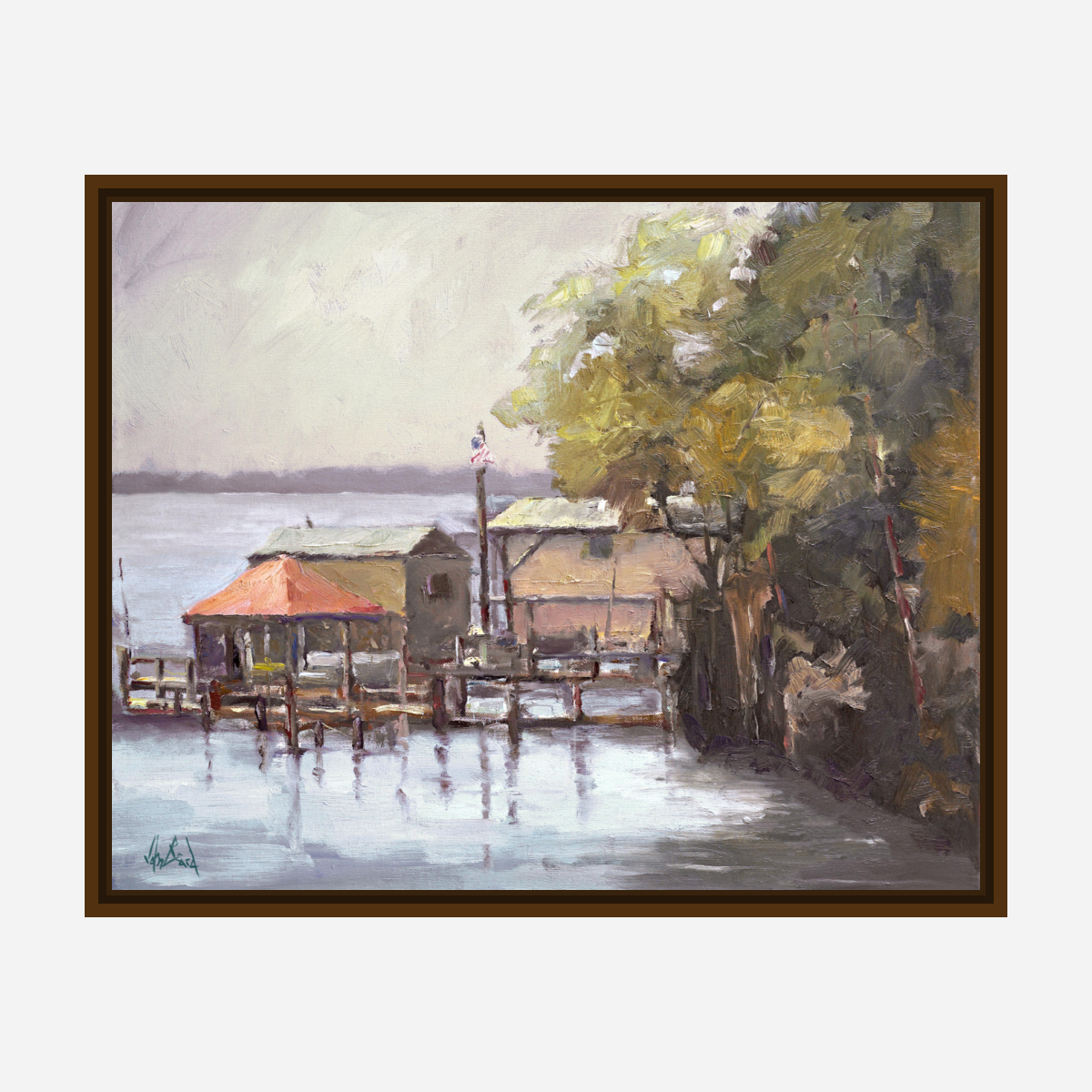 Julington Creek Artist Enhanced Canvas Print