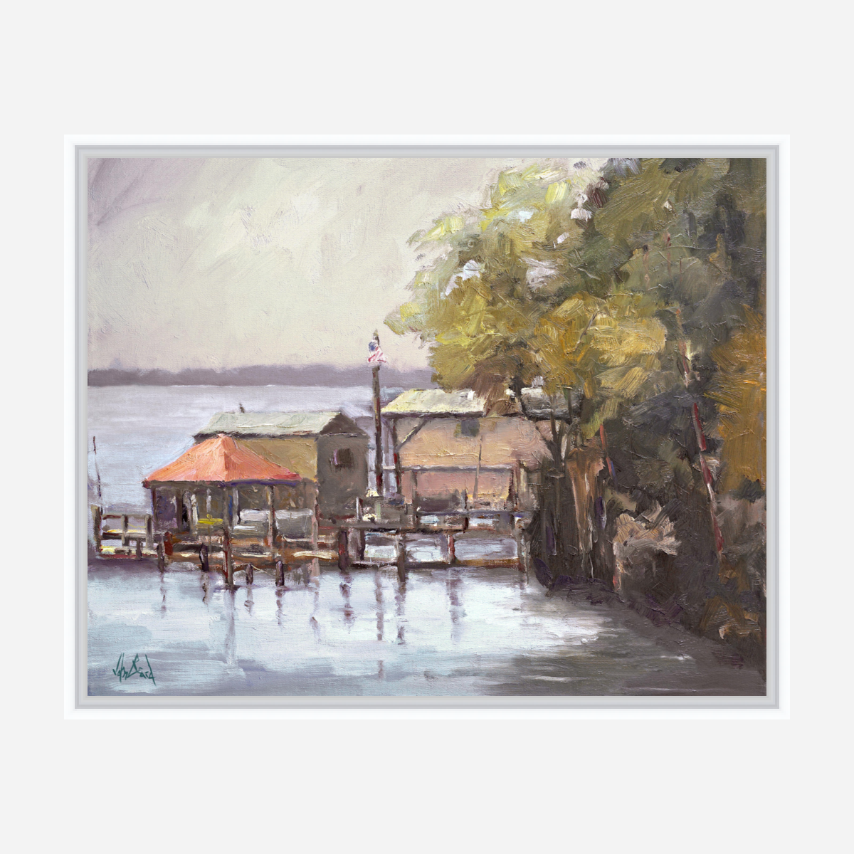 Julington Creek Artist Enhanced Canvas Print