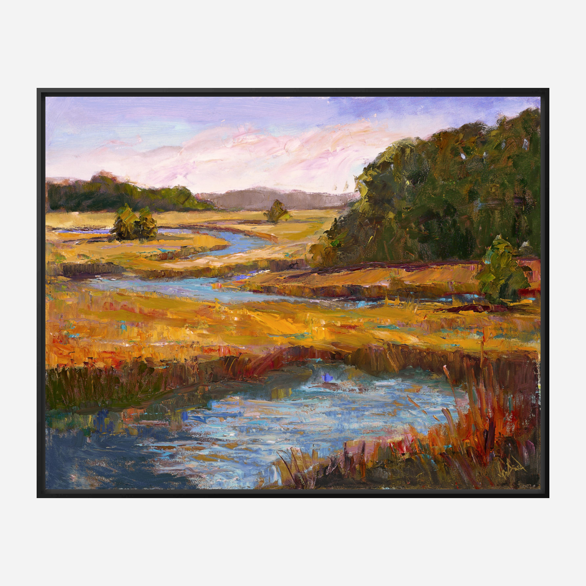 Kiawah Marsh Gold Artist Enhanced Canvas Print