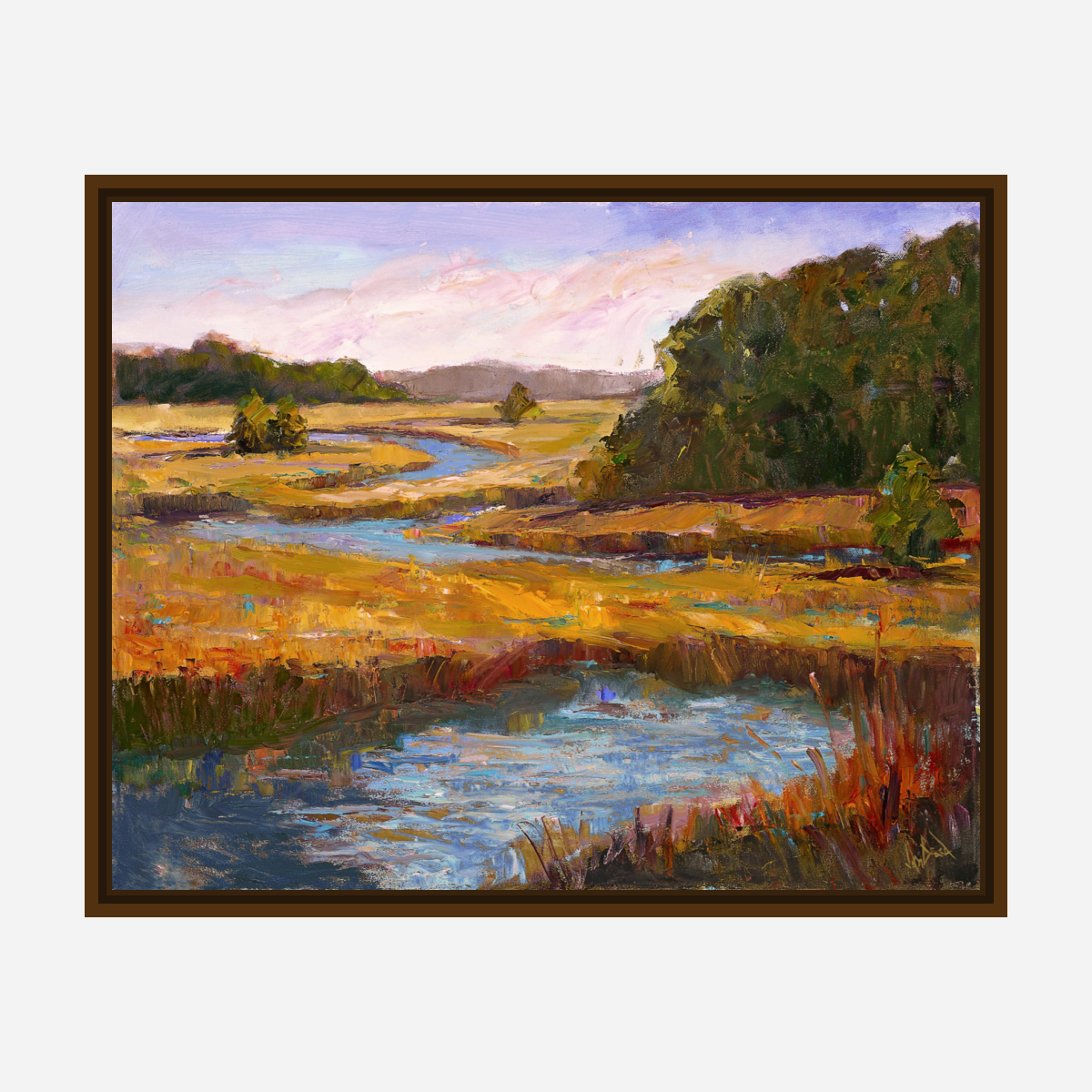 Kiawah Marsh Gold Artist Enhanced Canvas Print