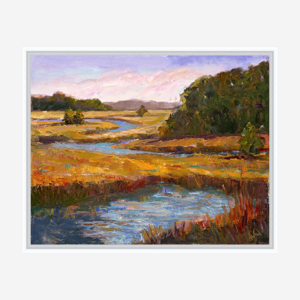 Kiawah Marsh Gold Artist Enhanced Canvas Print