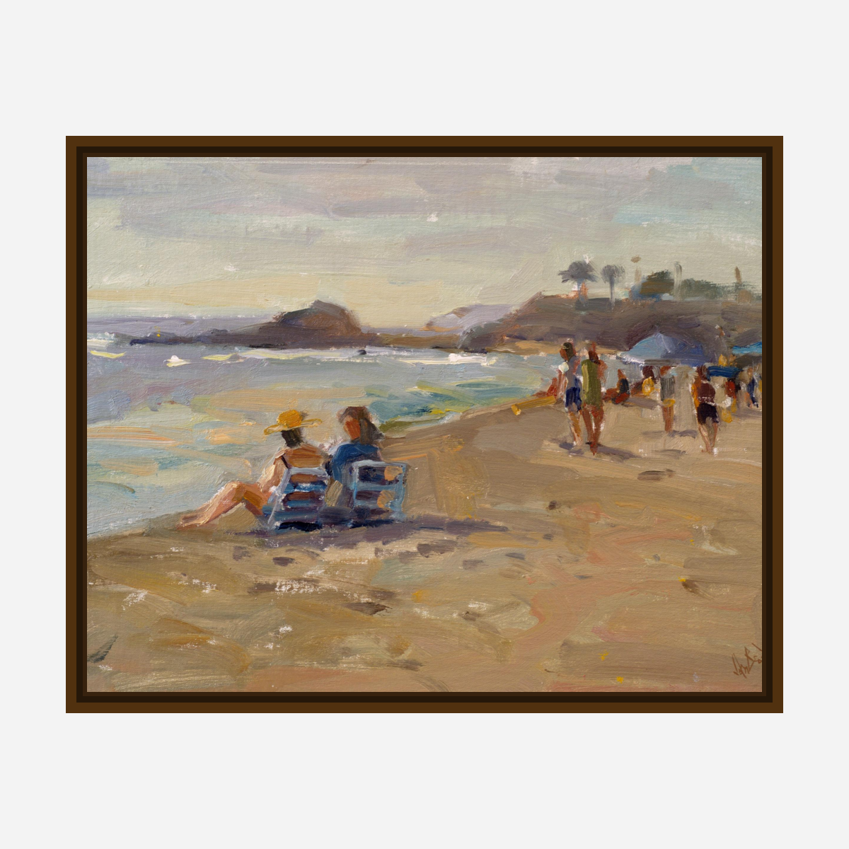 Laguna Beach Artist Enhanced Canvas Print