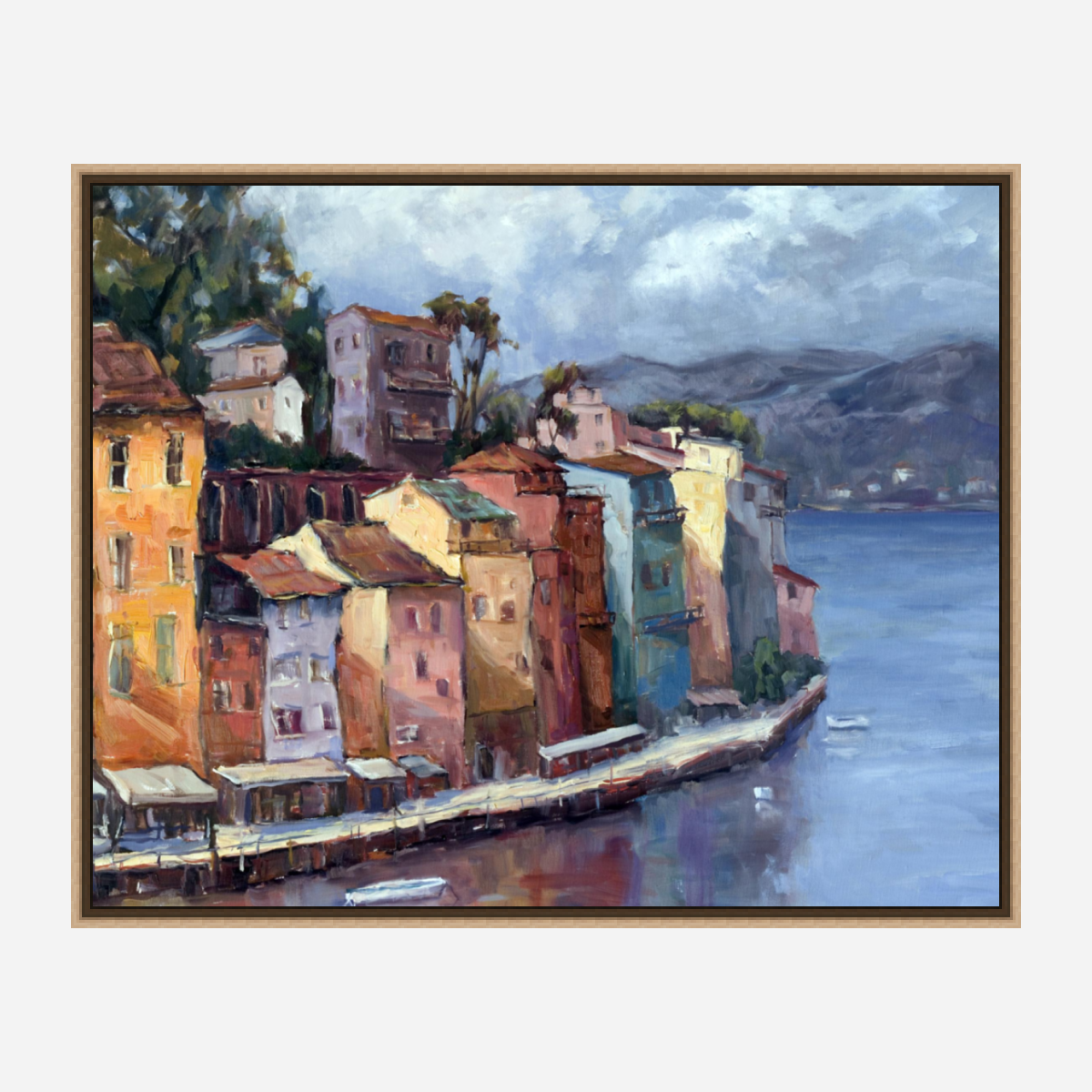 Lake Como Artist Enhanced Canvas Print