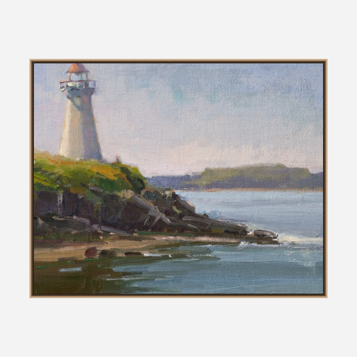 Lighthouse Artist Enhanced Canvas Print