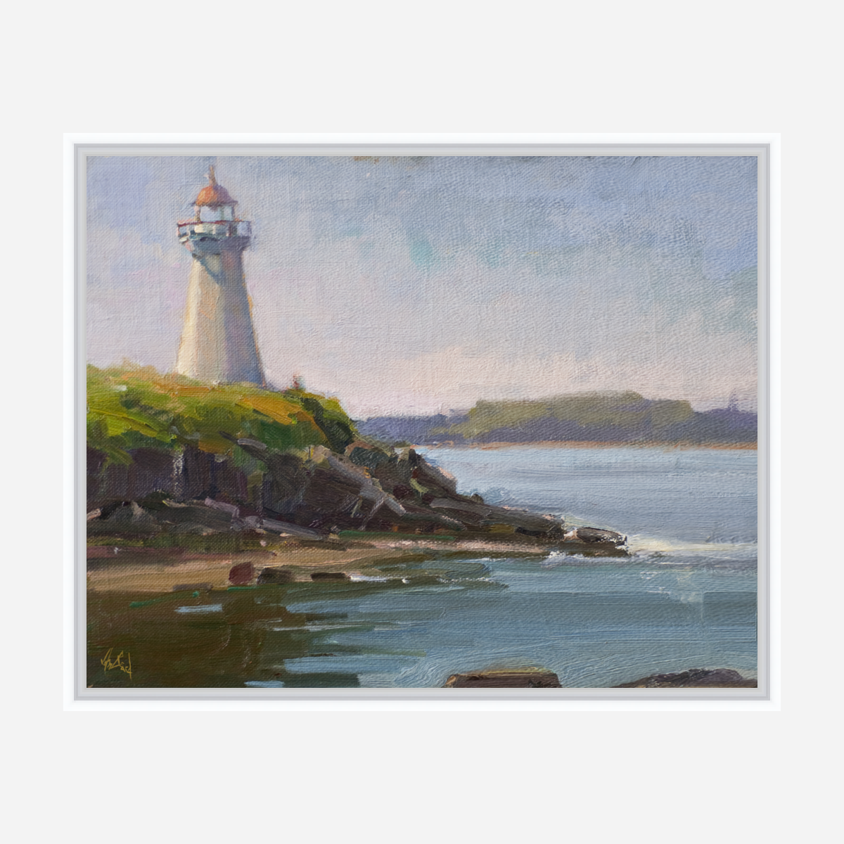 Lighthouse Artist Enhanced Canvas Print