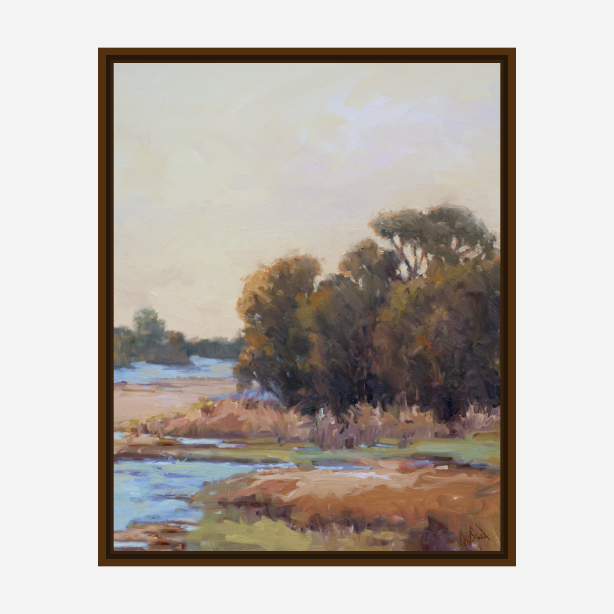 Marsh Morning I Artist Enhanced Canvas Print