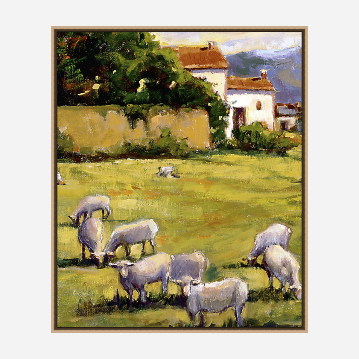 Midday Graze Artist Enhanced Canvas Print