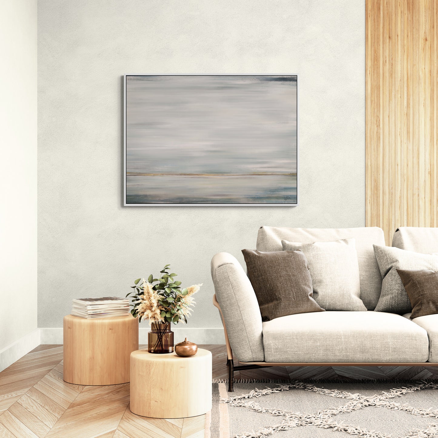 Golden Shore Artist Enhanced Canvas Print