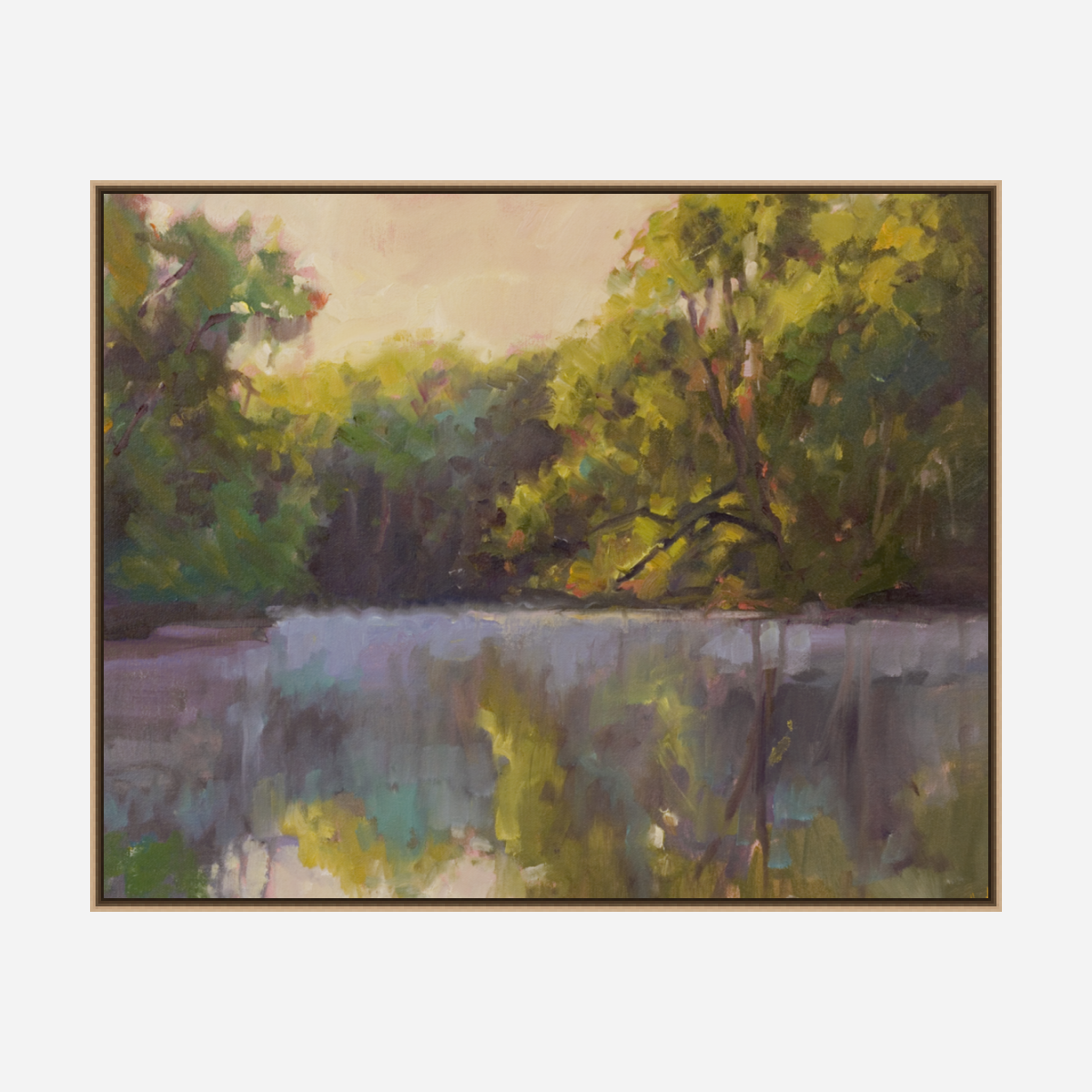 Morning on the Creek Artist Enhanced Canvas Print