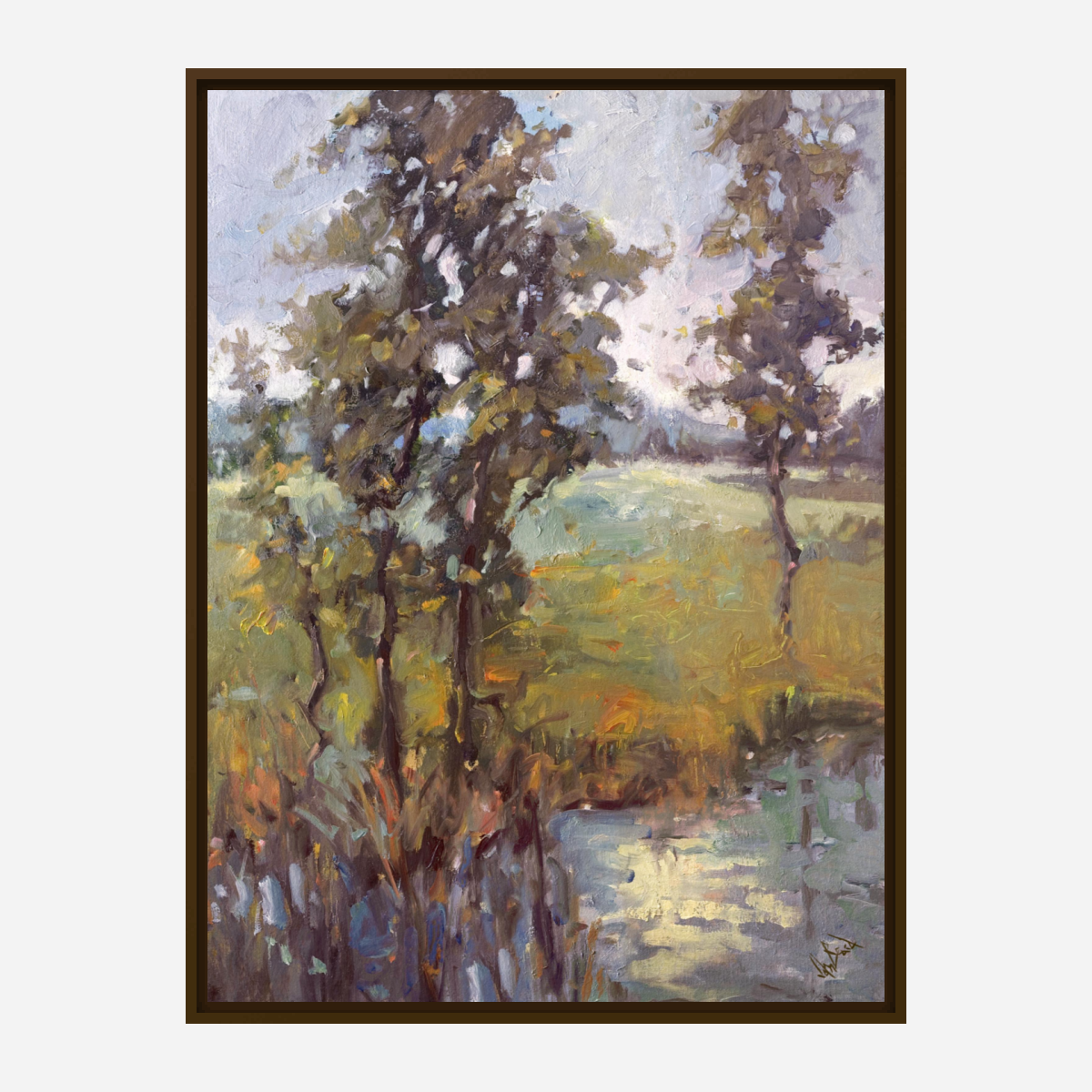 Morning on the Marsh Artist Enhanced Canvas Print