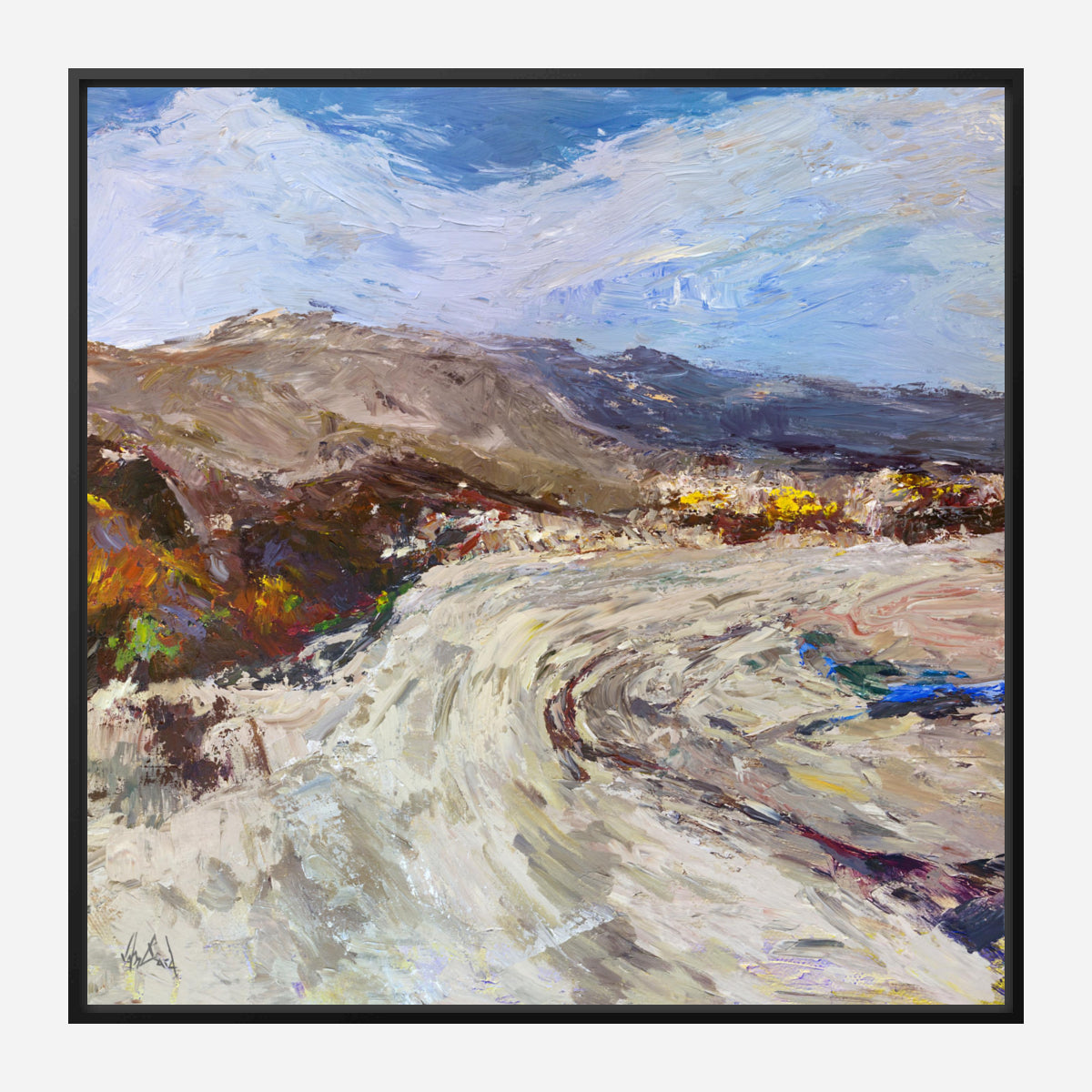 Mountain Pass Artist Canvas Enhanced Print