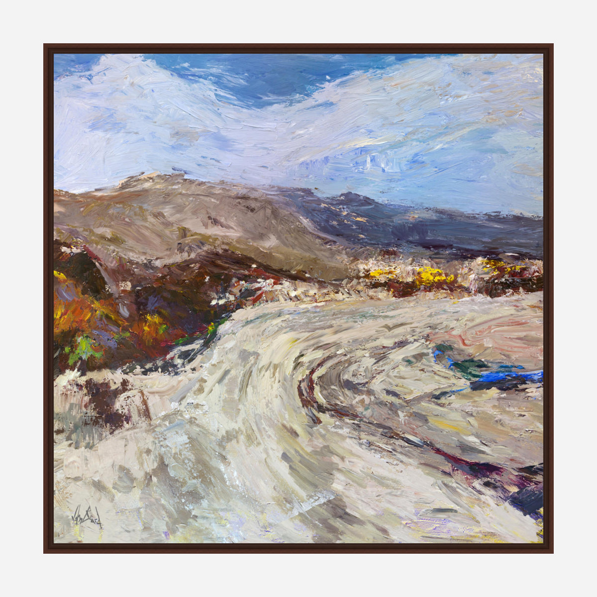 Mountain Pass Artist Canvas Enhanced Print