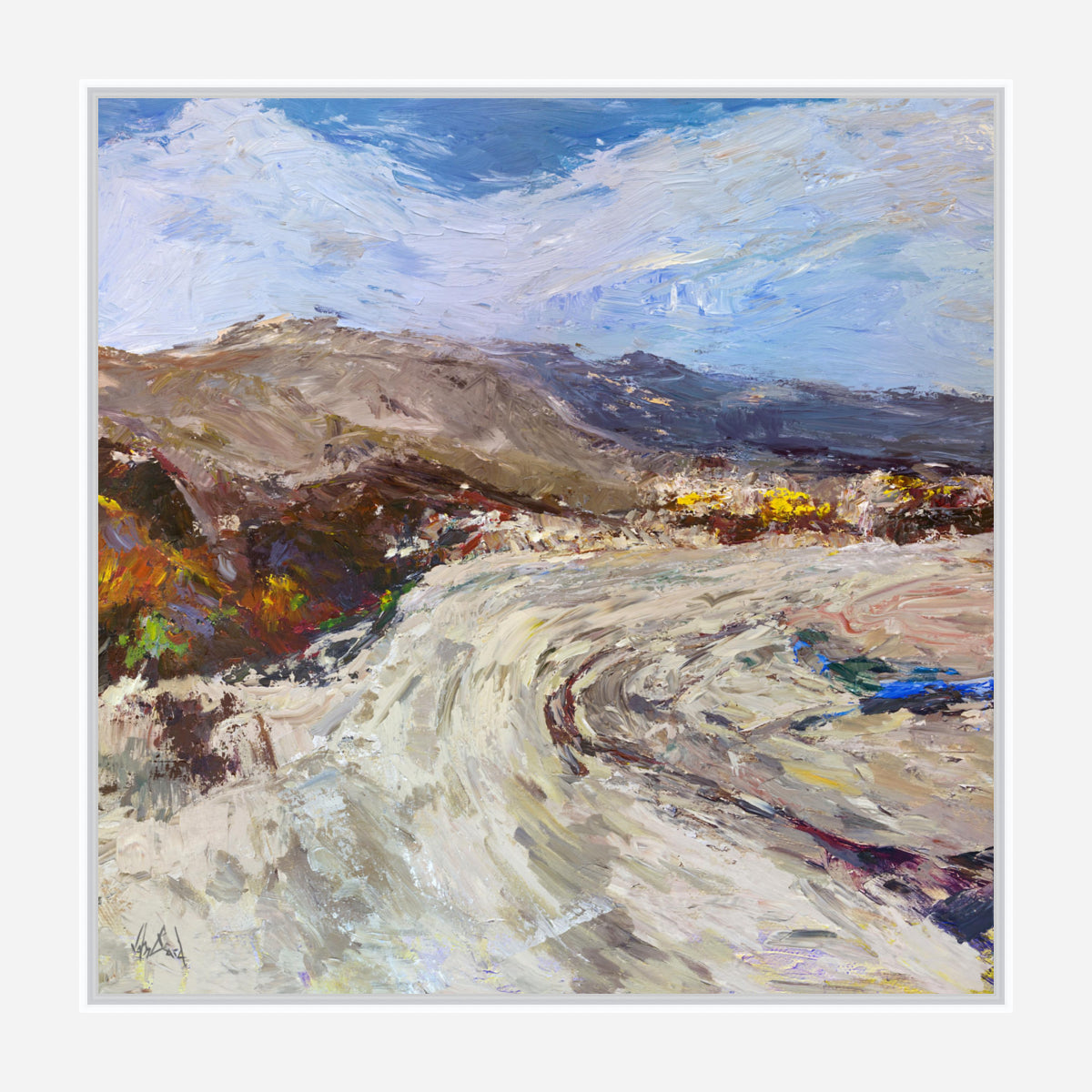 Mountain Pass Artist Canvas Enhanced Print