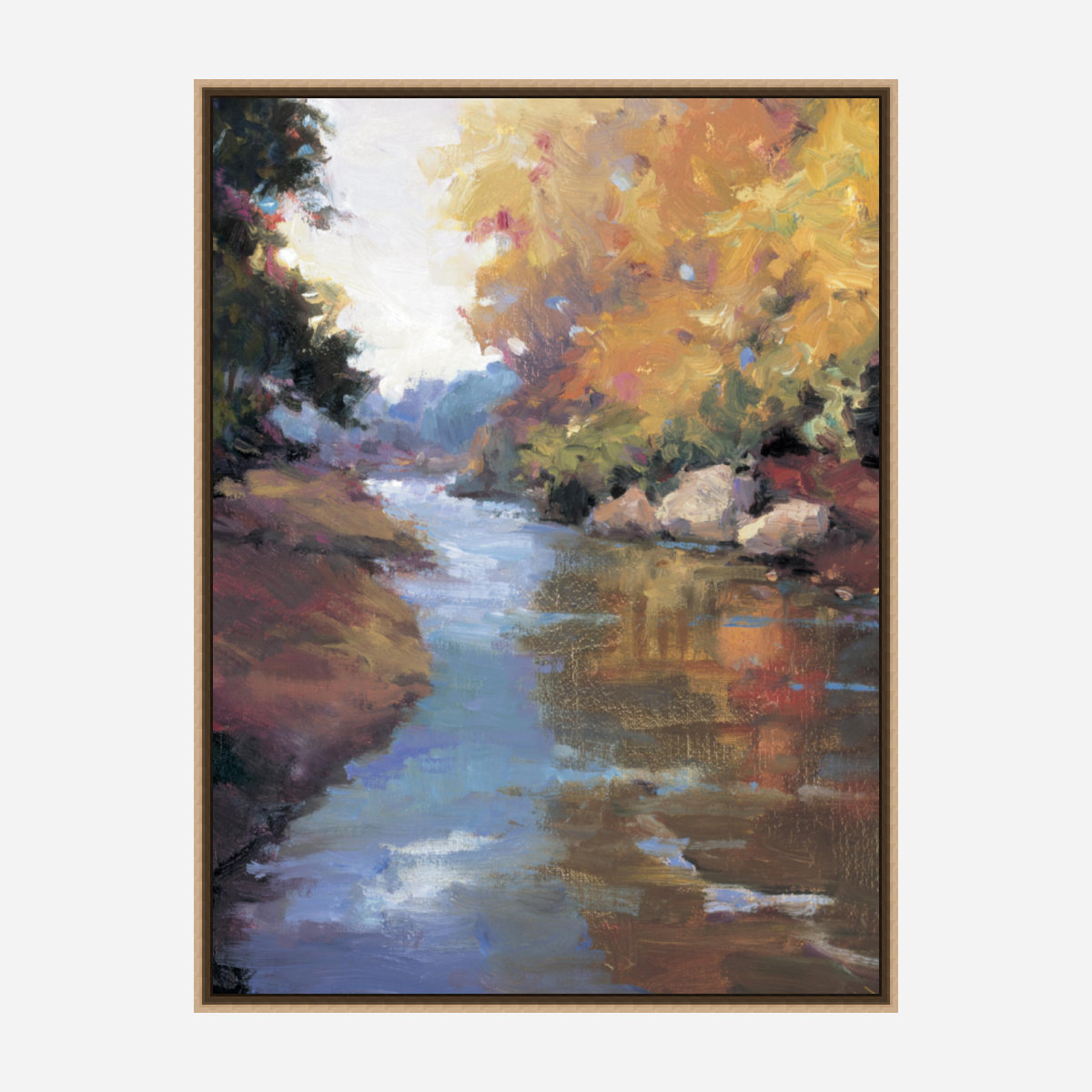 Mountain Stream Artist Enhanced Canvas Print