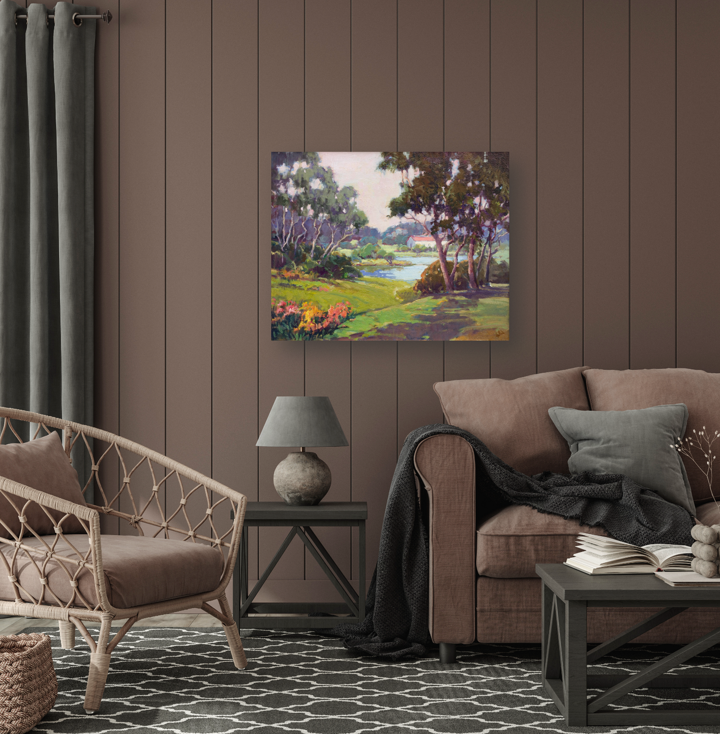 Nievre Cottage Artist Enhanced Canvas Print