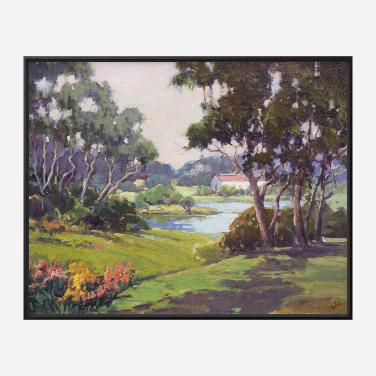 Nievre Cottage Artist Enhanced Canvas Print