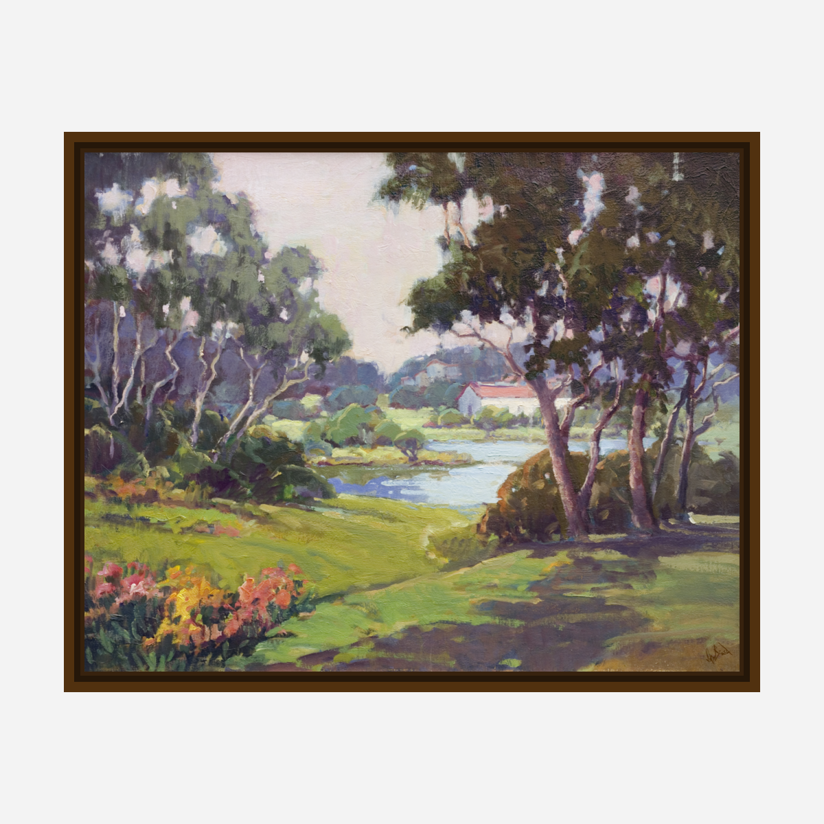 Nievre Cottage Artist Enhanced Canvas Print