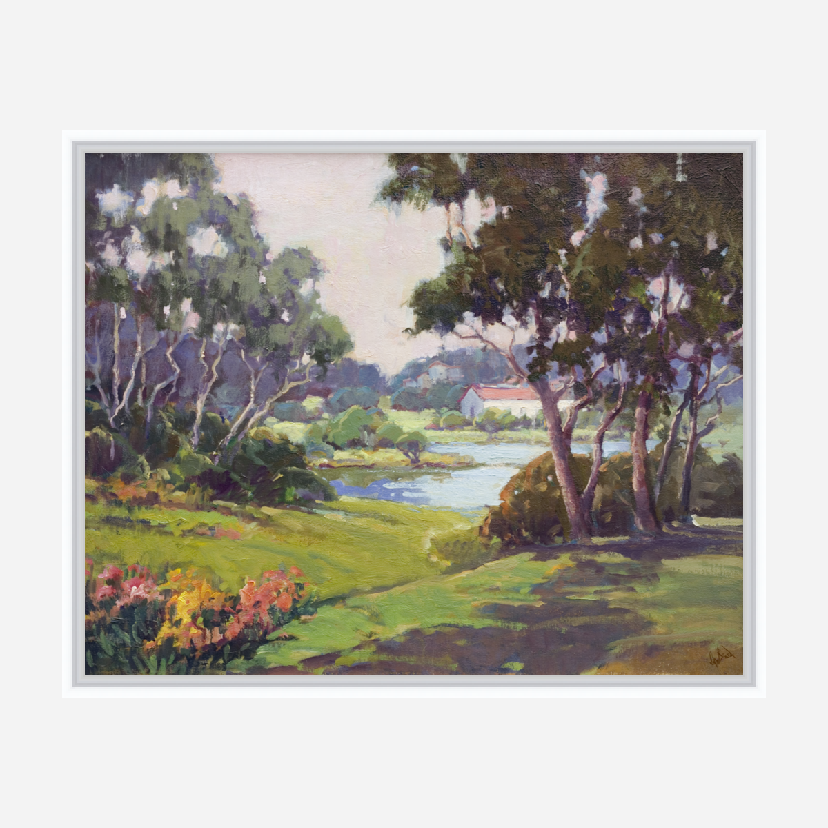 Nievre Cottage Artist Enhanced Canvas Print