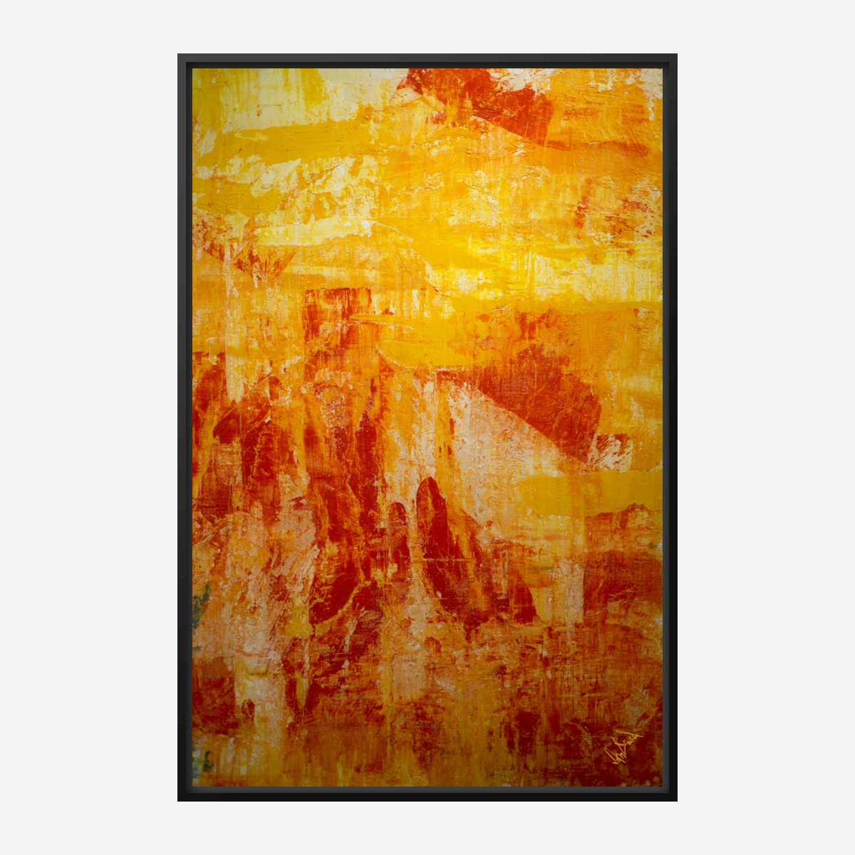 Orange Juice Artist Enhanced Canvas Print