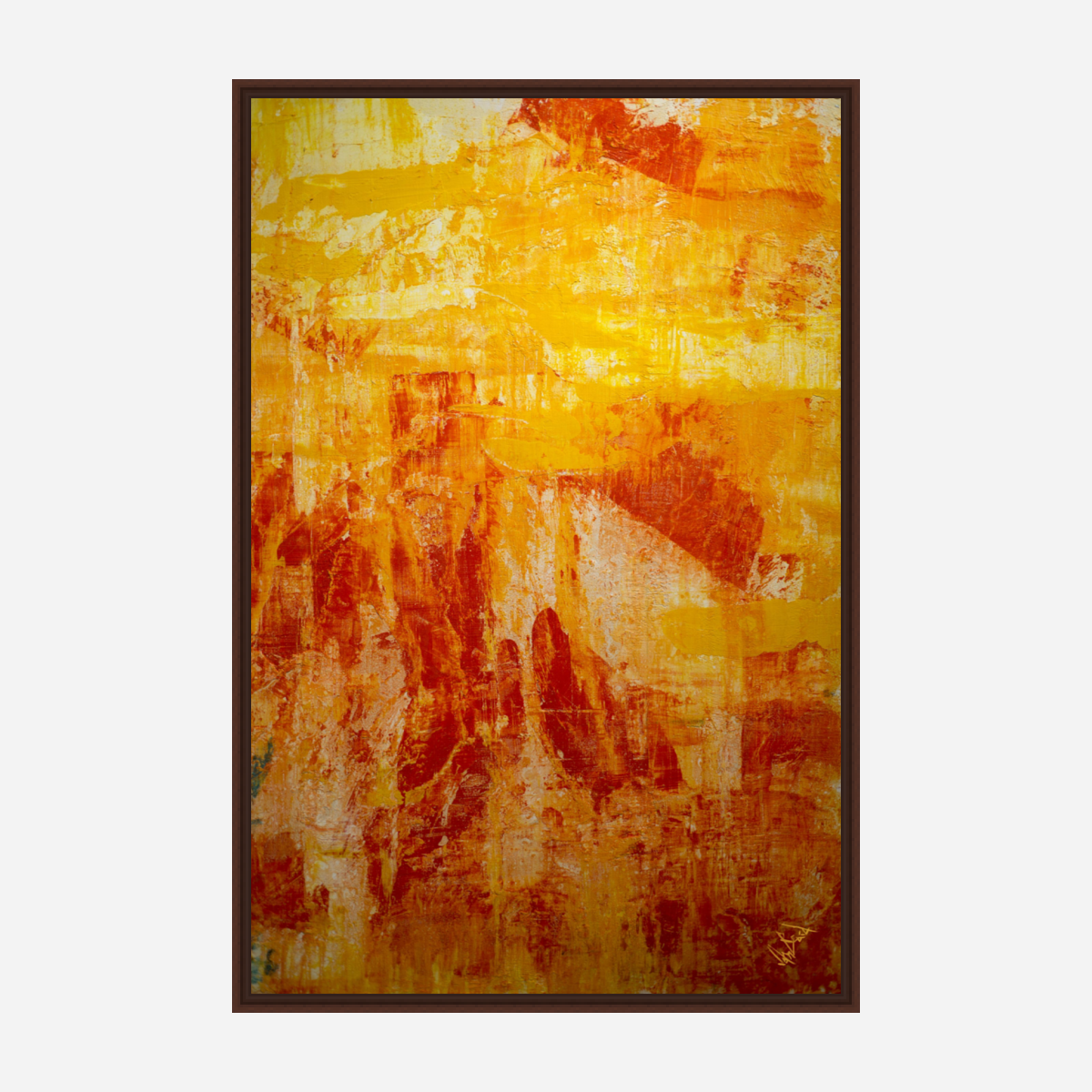 Orange Juice Artist Enhanced Canvas Print