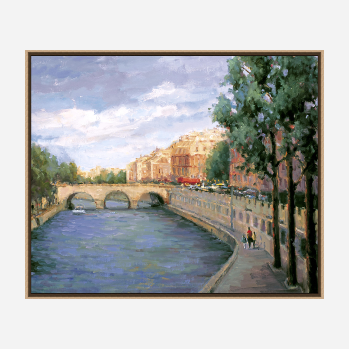 Paris Morning Artist Enhanced Canvas Print