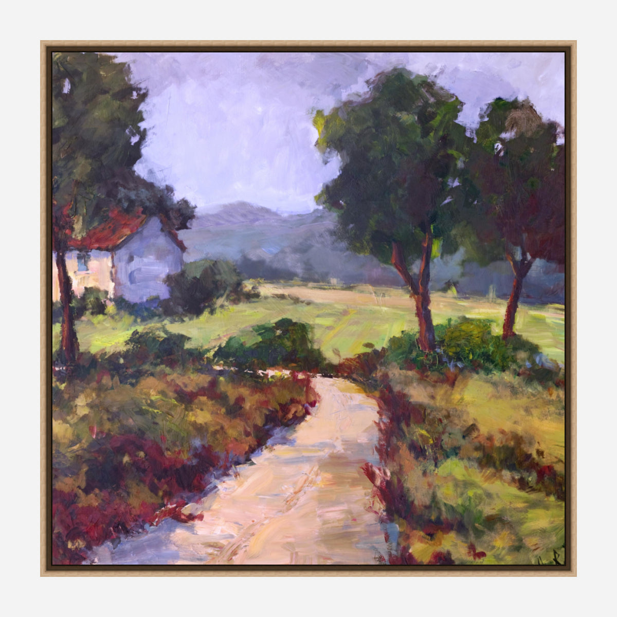 Path to Cottage Artist Canvas Enhanced Print