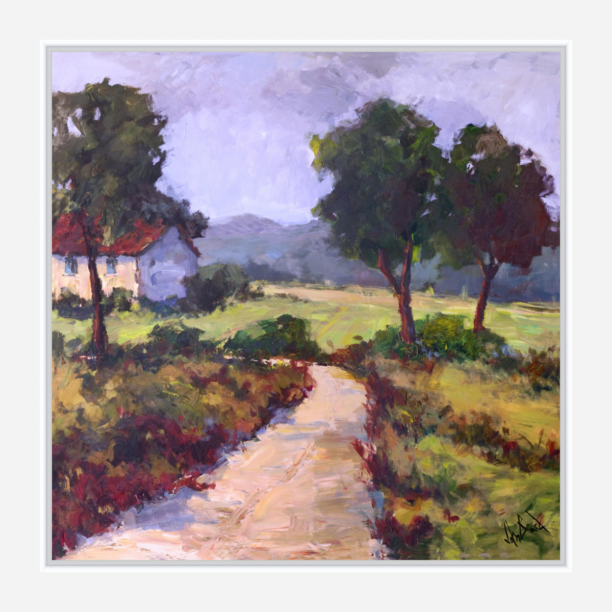 Path to Cottage Artist Canvas Enhanced Print