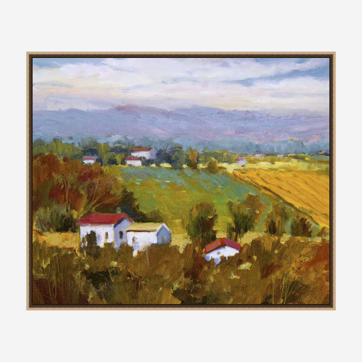 Plowed Field Artist Enhanced Canvas Print