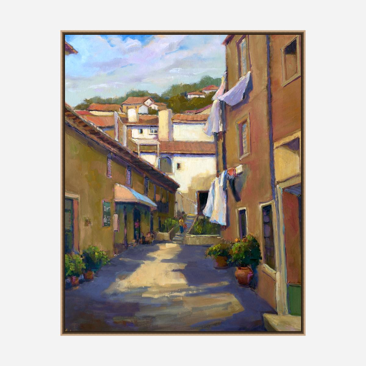 Portuguese Alley Artist Enhanced Canvas Print