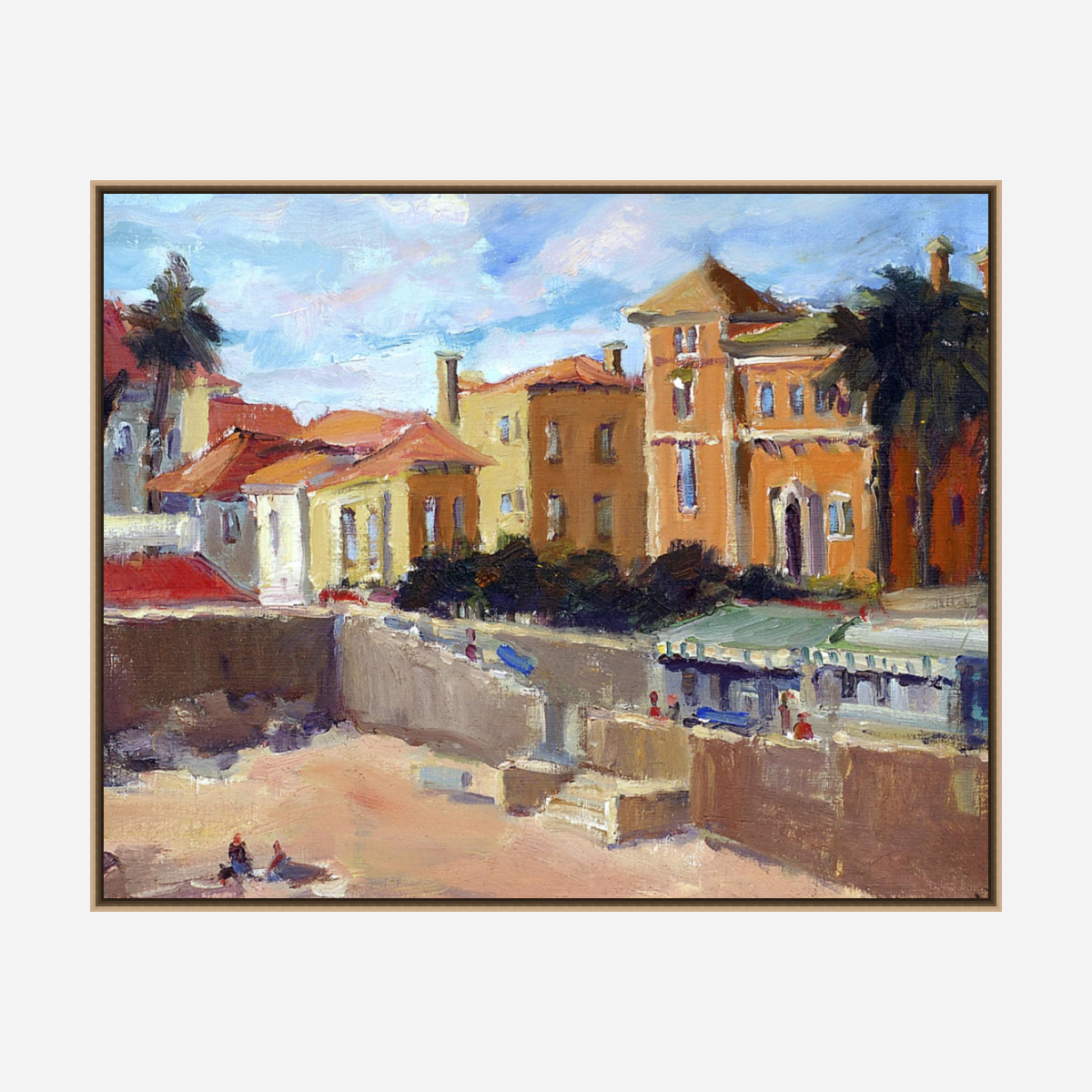 Portuguese Beach Artist Enhanced Canvas Print