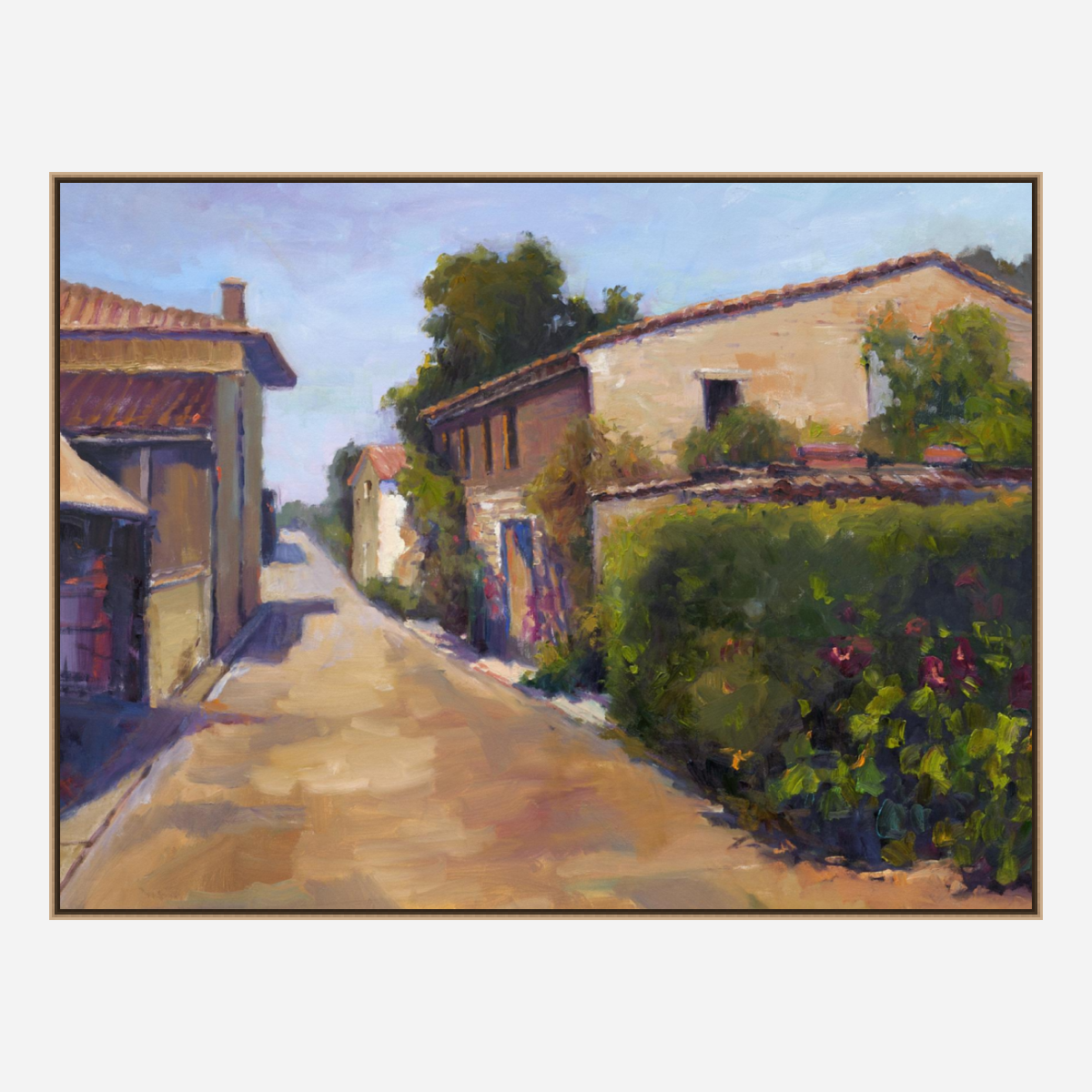 Portuguese Village Artist Enhanced Canvas Print