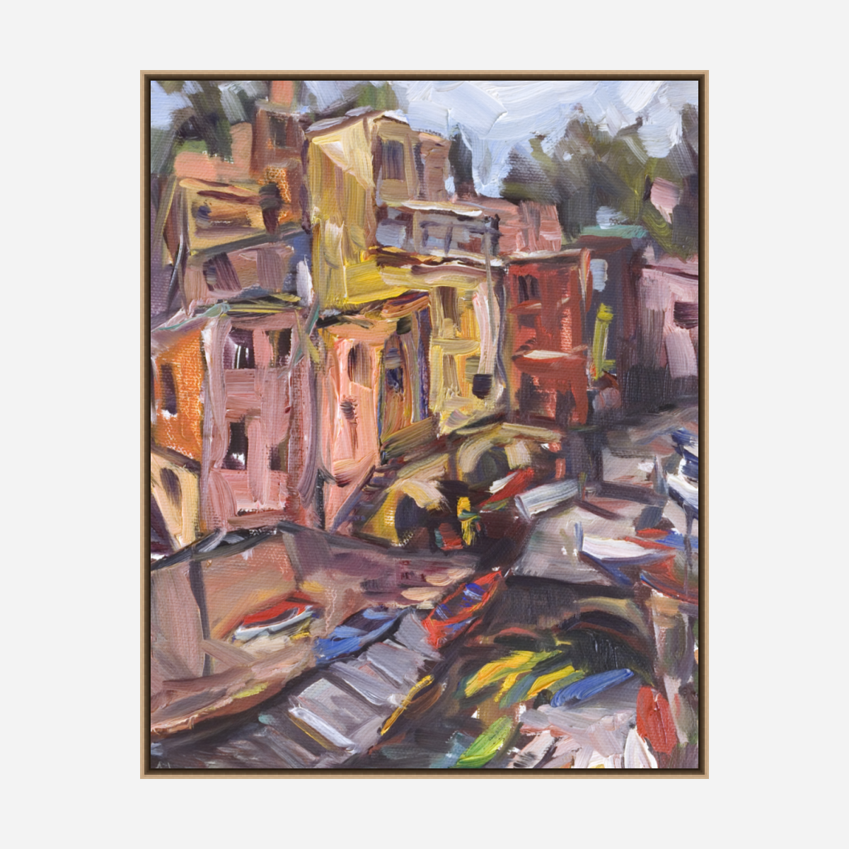 Positano Artist Enhanced Canvas Print