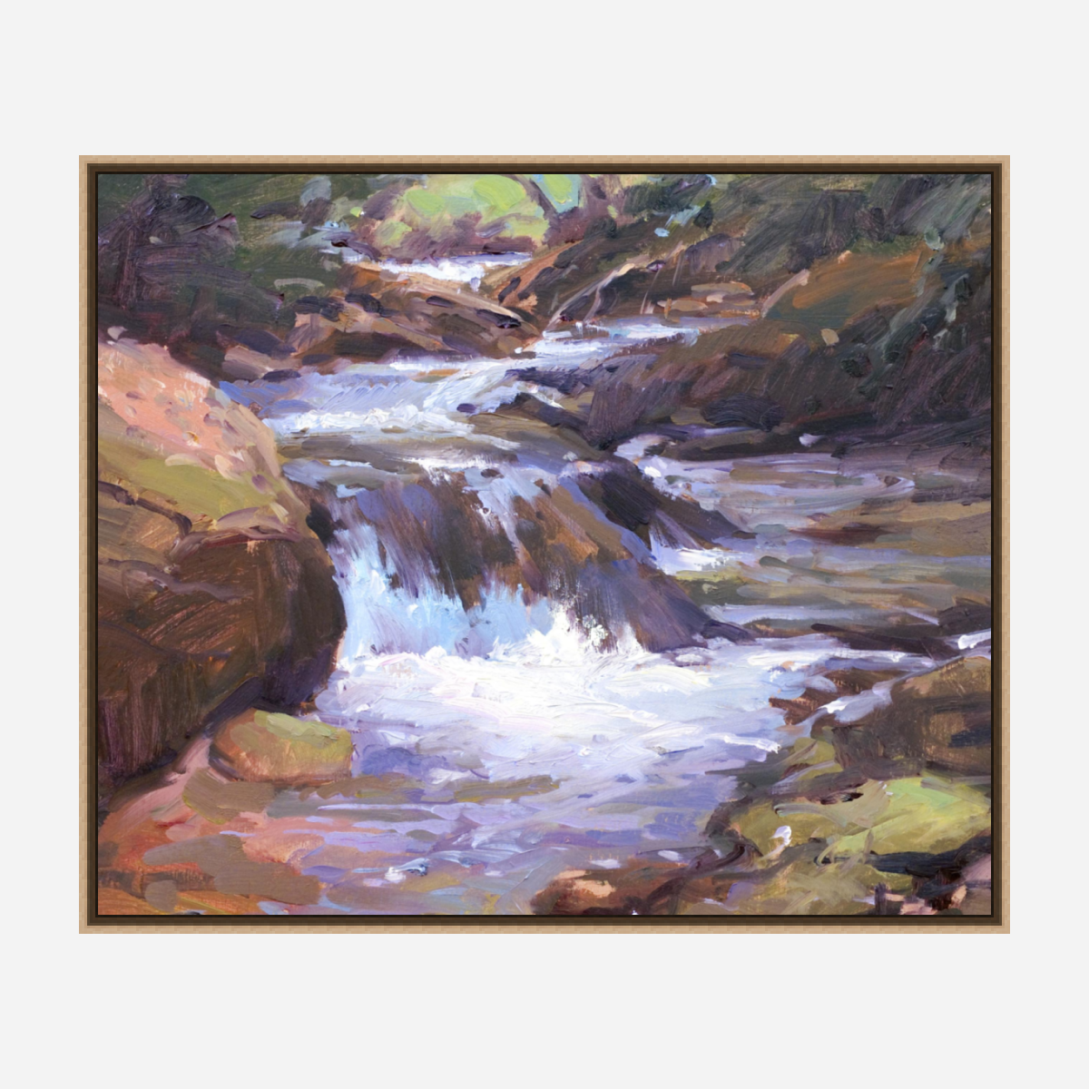 River Rapid Artist Enhanced Canvas Print