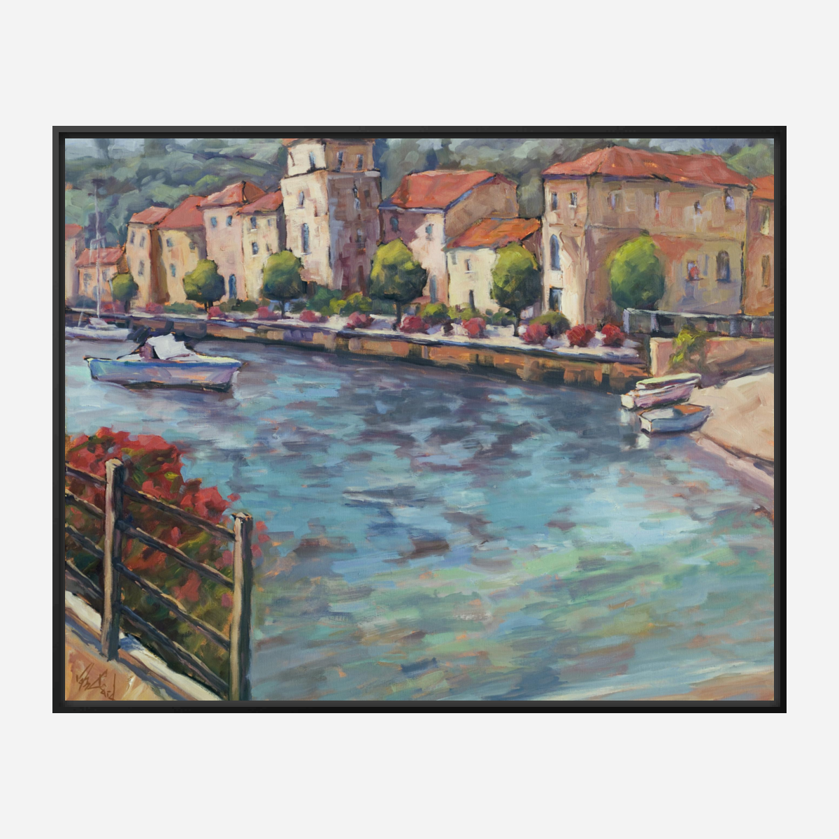 Riverside Artist Enhanced Canvas Print