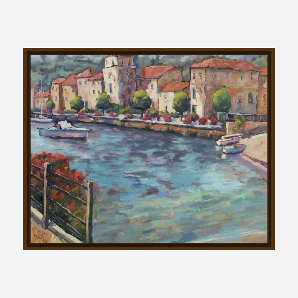 Riverside Artist Enhanced Canvas Print