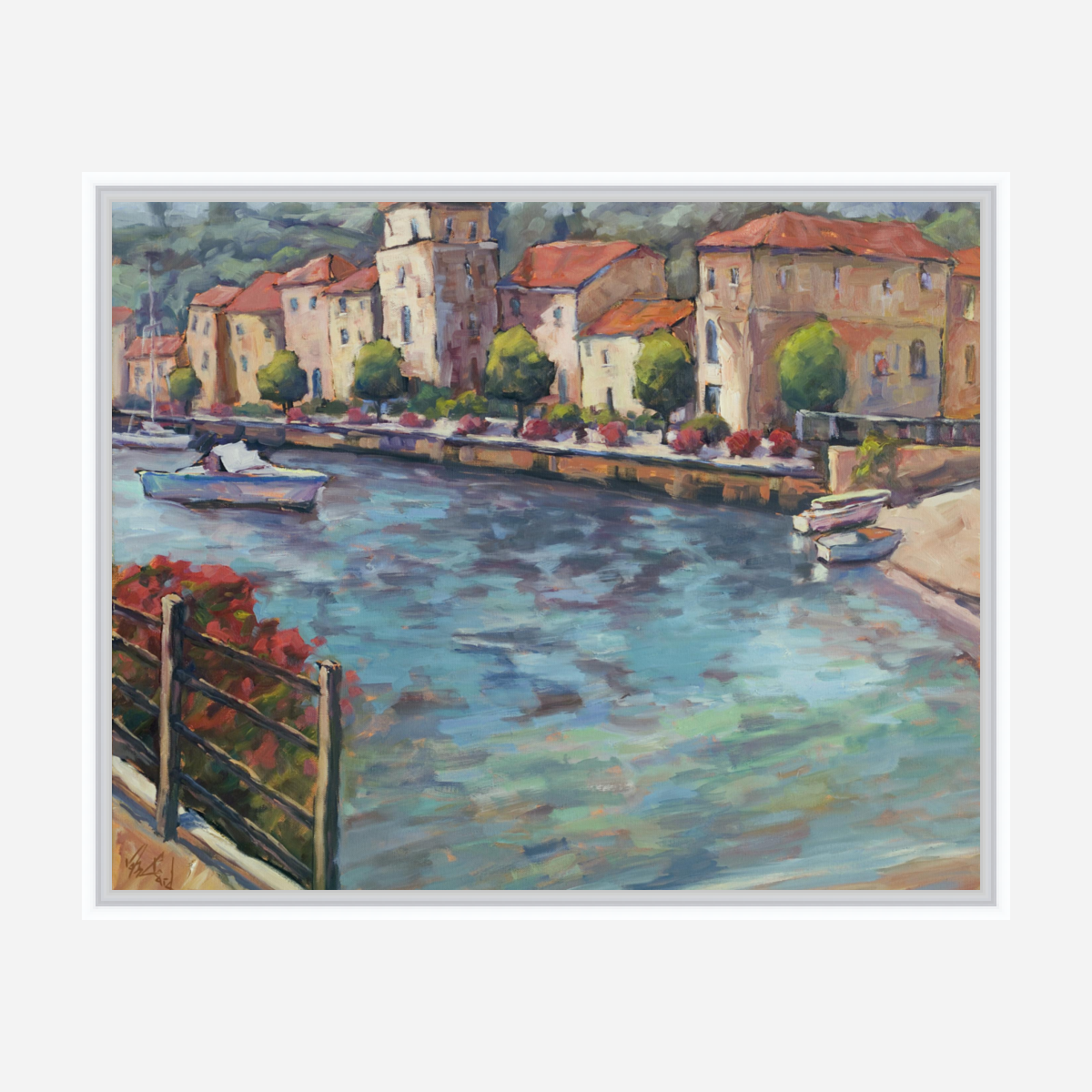 Riverside Artist Enhanced Canvas Print