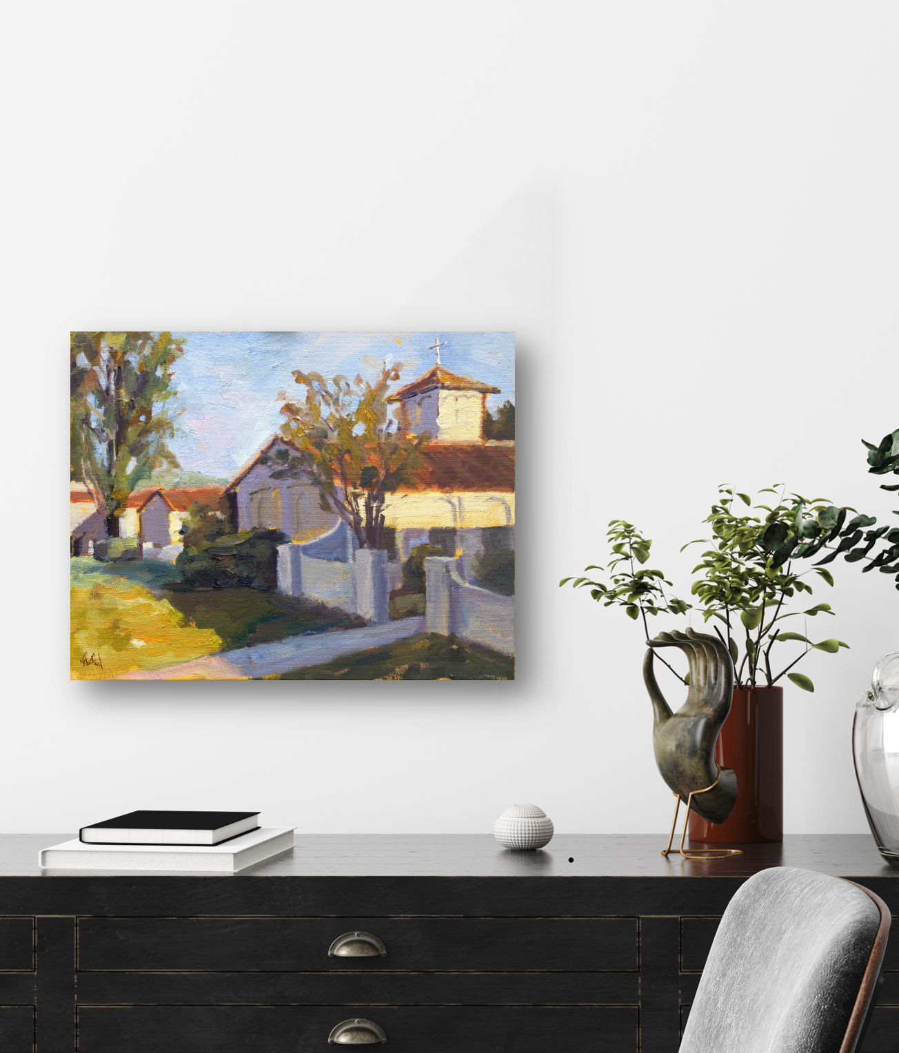 San Jose Villa Enhanced Canvas Print