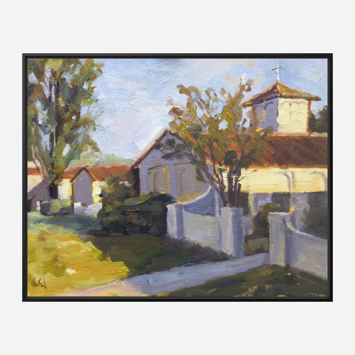 San Jose Villa Enhanced Canvas Print