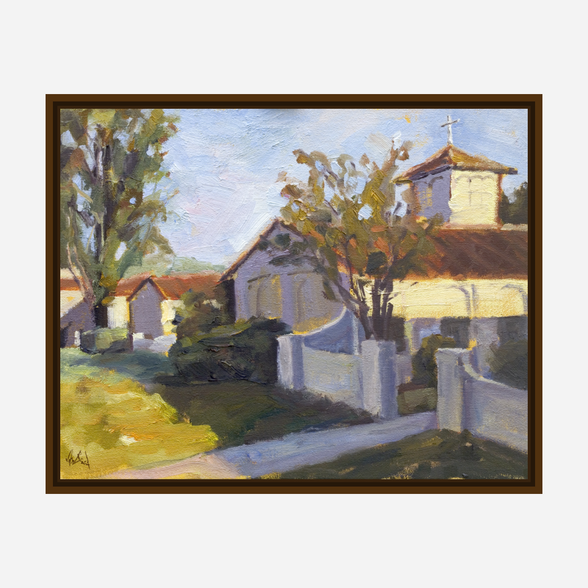 San Jose Villa Enhanced Canvas Print