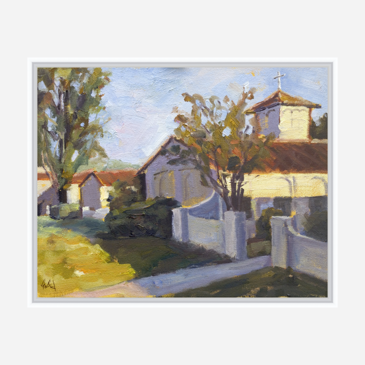 San Jose Villa Enhanced Canvas Print