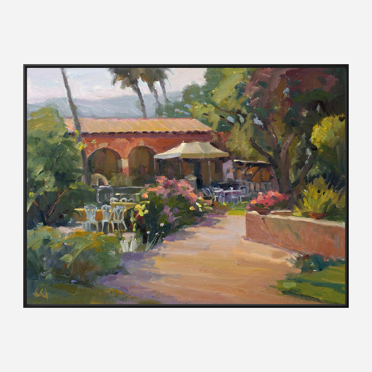 San Juan Capistrano Artist Enhanced Canvas Print