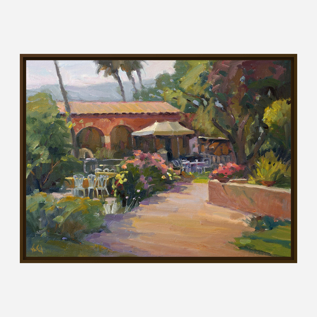 San Juan Capistrano Artist Enhanced Canvas Print