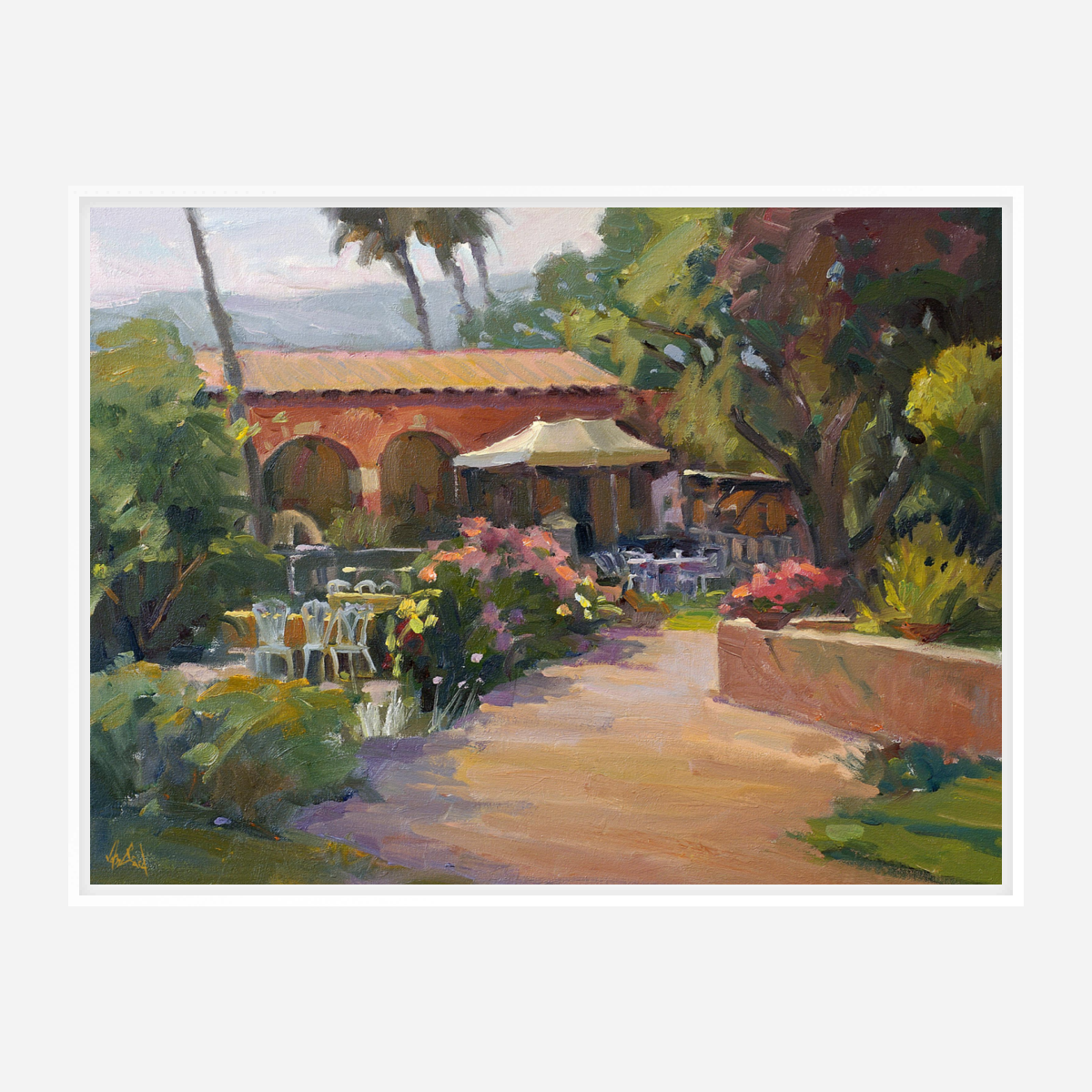 San Juan Capistrano Artist Enhanced Canvas Print