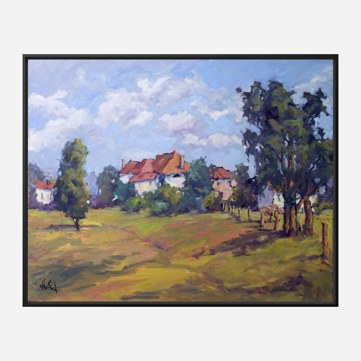 Serene Pastures Artist Enhanced Canvas Print