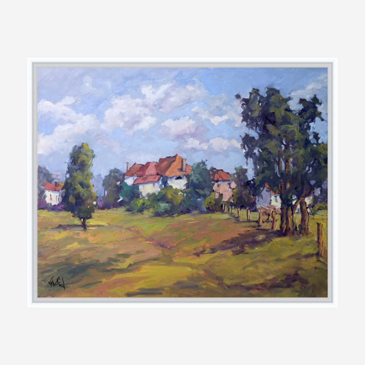 Serene Pastures Artist Enhanced Canvas Print